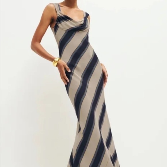 NWT • Reformation Indra Dress in Cello Stripe - small - Picture 2 of 6
